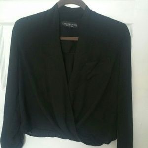 Topshop Black Dress Shirt